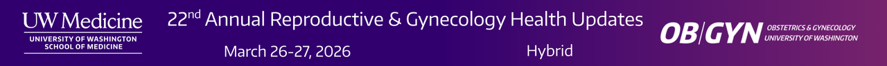 SAVE THE DATE: 22nd Annual Reproductive & Gynecology Health Updates Banner
